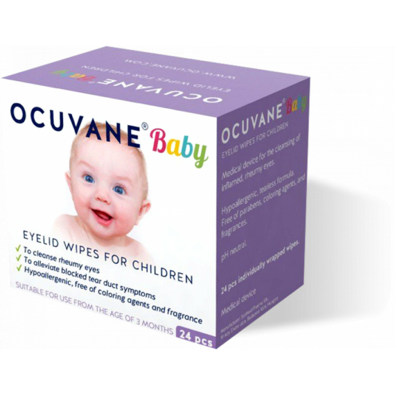 OCUVANE Baby szemkörnyéki tisztítókendő gyermekeknek