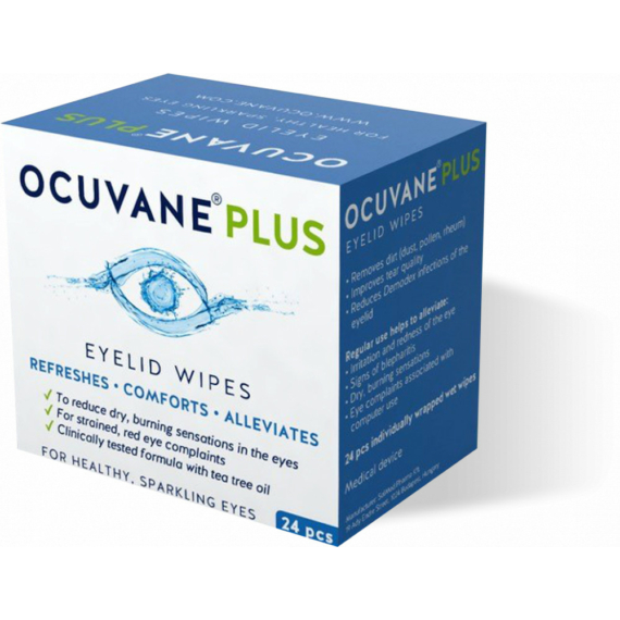 OCUVANE® PLUS szemhéjszéli tisztítókendő